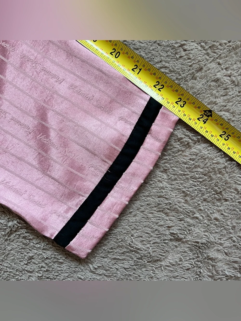 Victoria's Secret Signature Satin‎ Pajama Top Preppy Minimalist Coquette Sz XL
